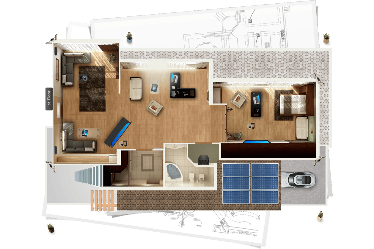 Smart Home Layout - Dollhouse