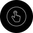 Hand touch icon